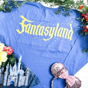 FANTASYLAND Inspired Disney Jersey Shirt Disneyland Disney Parks Magic Kingdom Disney World FANTASYLAND Jersey Shirt