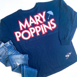 Mary Poppins Inspired Practically Perfect in Every Way Disney Jersey Shirt Disneyland Disney World Jersey Shirt
