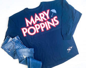 Mary Poppins Inspired Practically Perfect in Every Way Disney Jersey Shirt Disneyland Disney World Jersey Shirt