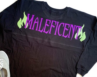 Maleficent Villain Inspired Disney Halloween Mistress of Evil Disney World Disneyland MNSSHP Jersey Shirt