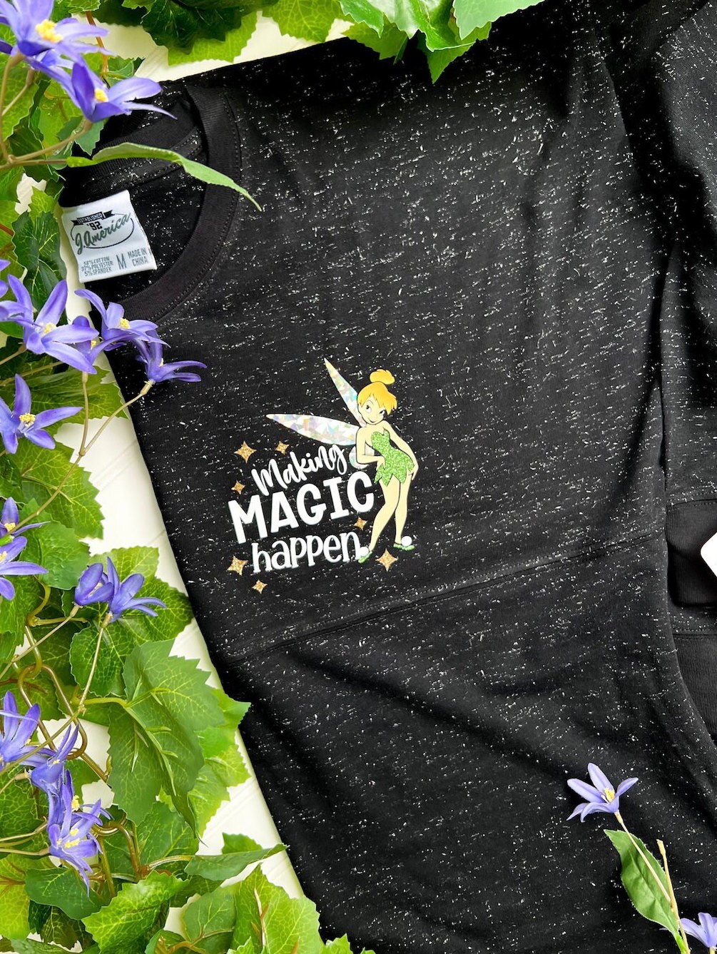 Tinkerbell Jersey Shirt Faith Trust and Pixie Dust Making Etsy