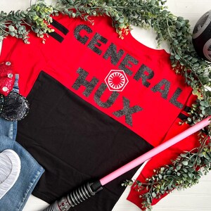 General Hux Jersey | Star Wars First Order Inspired Jersey Shirt | Disney&#39;s Galaxy&#39;s Edge Jersey Shirt | Dark Side Shirt