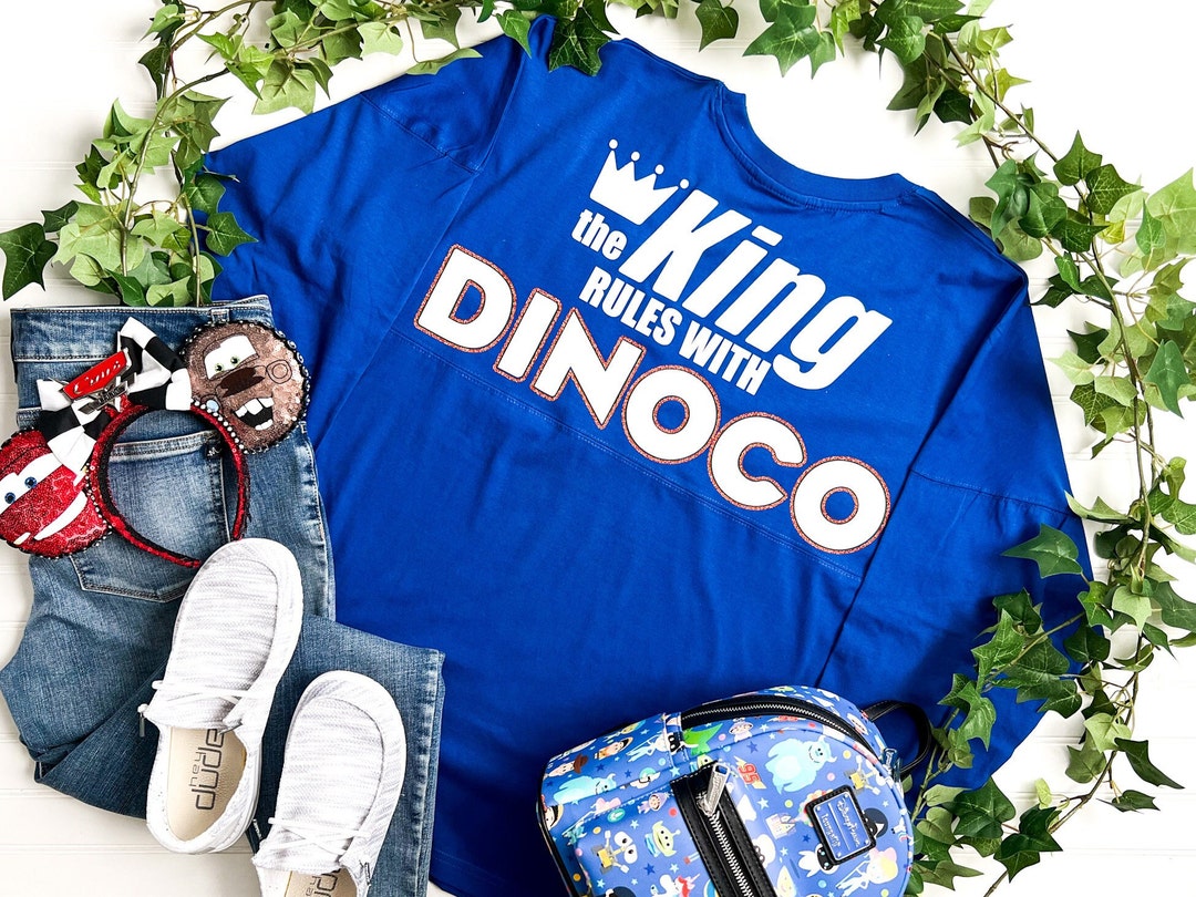 Pixar Cars Dinoco Character Jersey Cars the King Shirt Disney Pixar  Cars Land Lightning Mcqueen Jersey