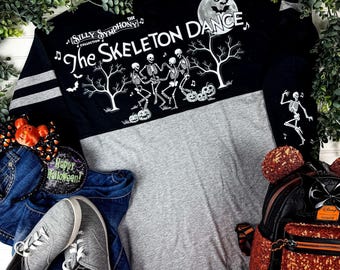 The Skeleton Dance Jersey | Silly Symphony Halloween Shirt | Disney Halloween Jersey Oogie Boogie Bash | MNSSHP |