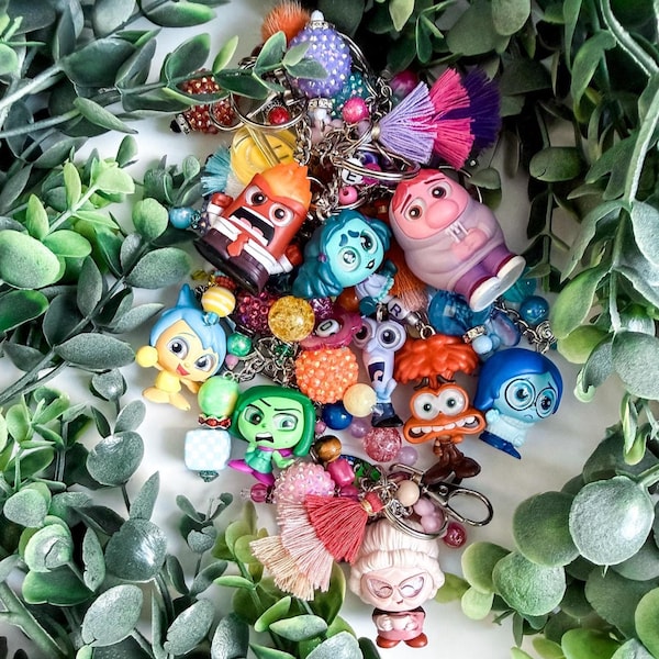 Adorno para bolso con personaje de Inside Out / Llavero Disney / Adorno para bolso y mochila