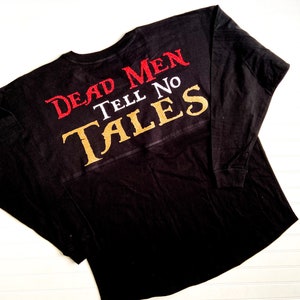Pirates of the Caribbean Inspired Dead Men Tell No Tales Disney World Disneyland Jersey Shirt