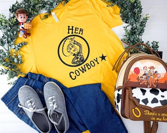 SIZE LG *CLEARANCE* | Toy Story Shirt | Woody Her Cowboy | You've Got a Friend in Me | Disney Family Shirts | Couples Shirt