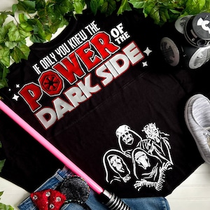 Star Wars Dark Side Jersey | Star Wars Sith Disney Jersey | Galaxy&#39;s Edge Jersey Shirt | Follow the Dark Side | May the Fourth
