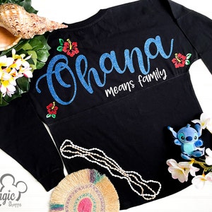 Ohana Means Family | Lilo and Stitch Jersey Shirt | Disney Aulani Family Vacation
