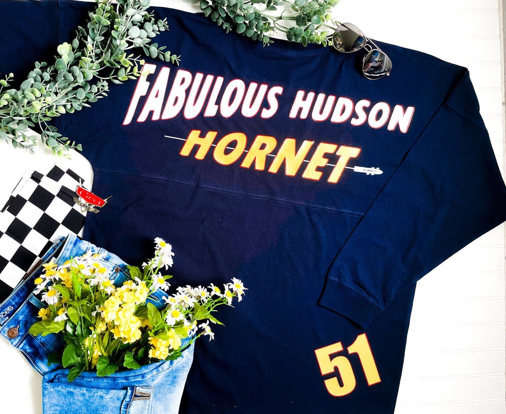 Fabulous Hudson Hornet Character Jersey | Doc Hudson Piston Cup Shirt | Disney Pixar Cars Land