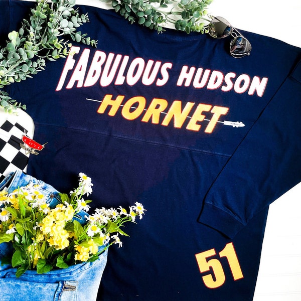 Fabulous Hudson Hornet Character Jersey | Doc Hudson Piston Cup Shirt | Disney Pixar Cars Land
