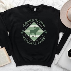 Grand Teton National Park Sweatshirts, National Park Sweatshirts, Grand Teton Shirt, Grand Teton Camping Tee, Grand Teton Hiking Shirts