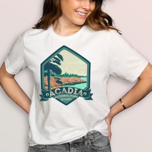 Acadia National Park T-Shirt, National Parks Shirts, Acadia Maine Shirt, Acadia Camping Tee, Acadia Hiking Tshirts, Acadia Park Shirt