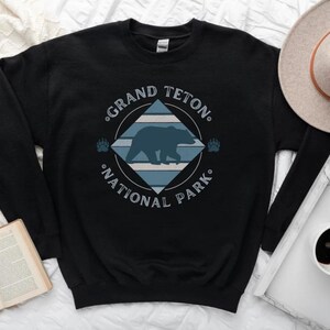 Grand Teton National Park Sweatshirts, National Park Sweatshirts, Grand Teton Shirt, Grand Teton Camping Tee, Grand Teton Hiking Shirts