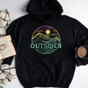 Women’s Nature Hoodie, Hiking Sweatshirts for Her, Ladies Camping Shirt, Wildness Hoodie, Outsider Sweatshirt, Mountain Hoodies