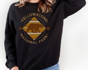 Yellowstone National Park Sweatshirt, National Parks Sweatshirts, Yellowstone Shirts, Yellowstone Camping Shirt , Yellowstone Hiking Shirts
