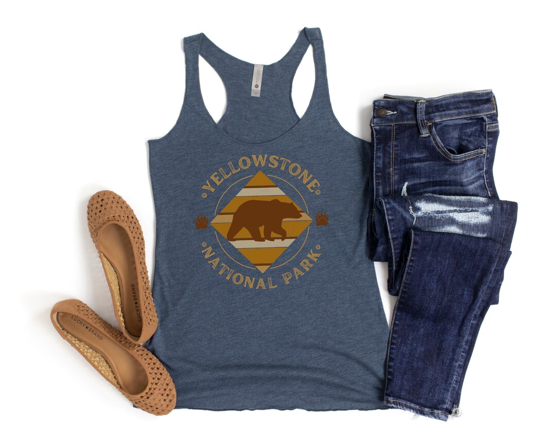 Womens Yellowstone National Park Tank Tops Womens Etsy