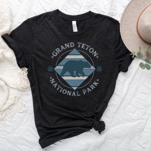 Grand Teton Nationalpark T-Shirt, Nationalpark T-Shirt, Grand Teton Shirt, Grand Teton Camping T-Shirt, Grand Teton Wanderhemd