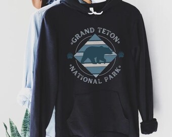 Grand Teton National Park Hoodie, National Park Hoodies, Grand Teton Shirt, Grand Teton Camping Tee, Grand Teton Hiking Shirts