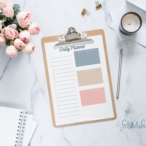Hourly DAILY PLANNER digital download, daily planner printable, daily planner digital, daily planner sheets, daily planner page Henry A-9