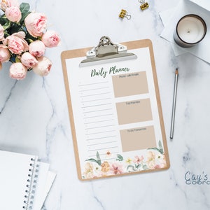 Hourly DAILY PLANNER digital download, daily planner printable, daily planner digital, daily planner sheets, daily planner page Sara A-13