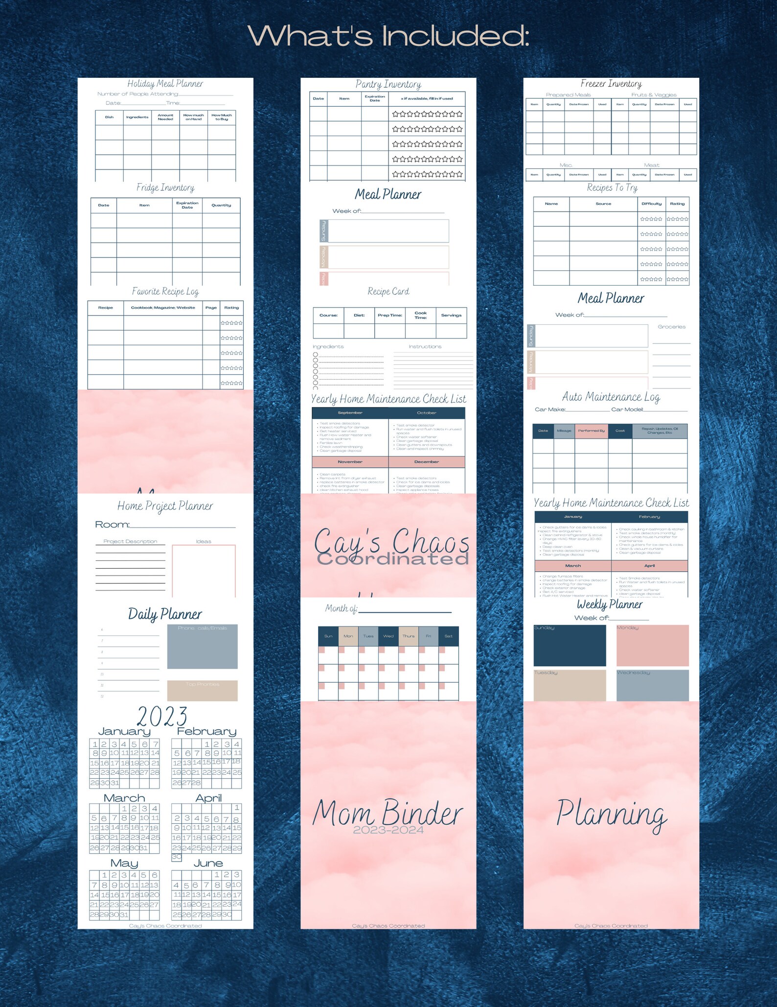 MOM BINDER, Mom Binder Printable, Mom Planner, Mom Planner Printable ...