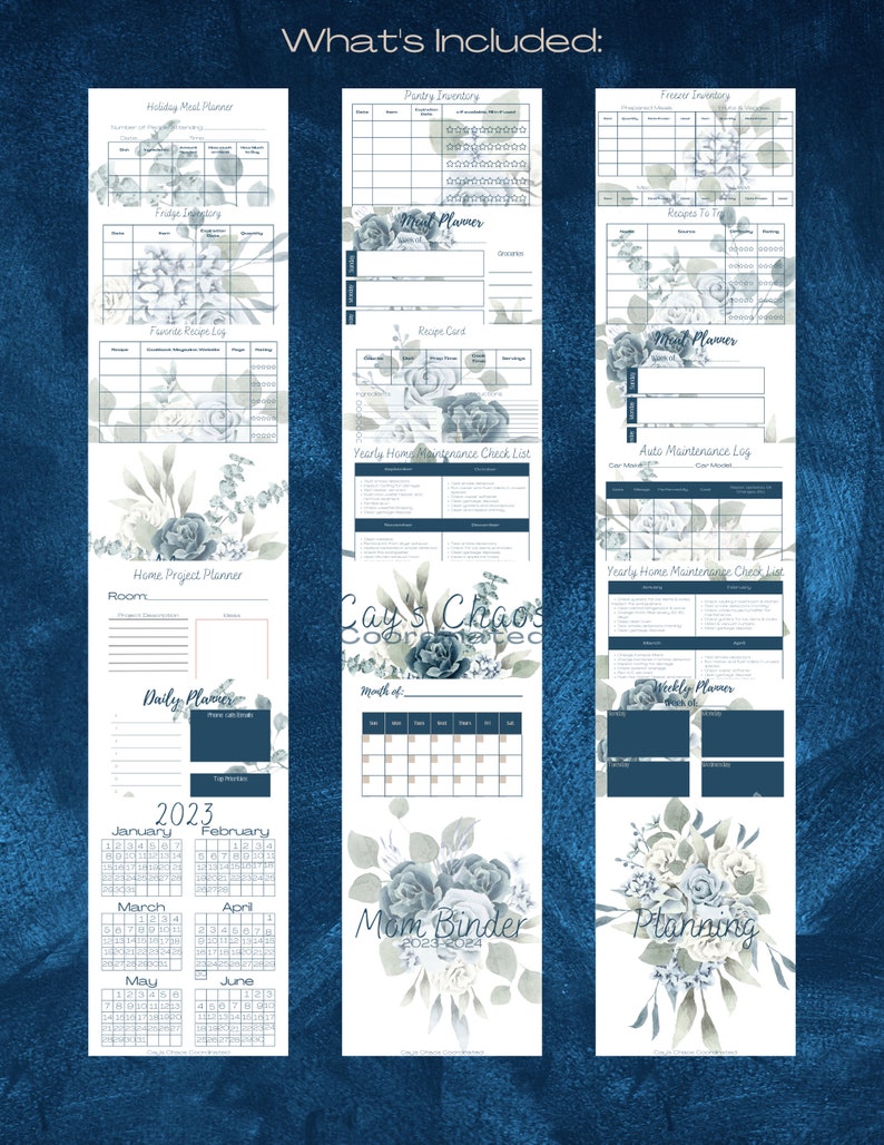 MOM BINDER, Mom Binder Printable, Mom Planner, Mom Planner Printable ...