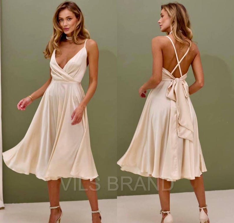 100% Silk Chocolate Brown Evening Dress ••• main image 0