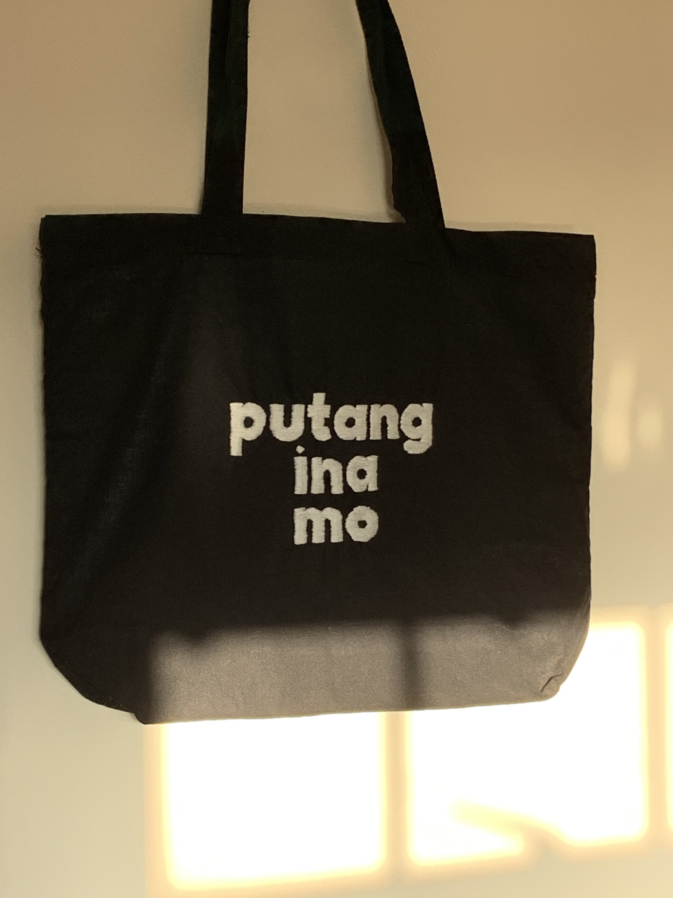 Hand Embroidered Tote Bag Putang Ina mo/ Gift for Her / Gift | Etsy