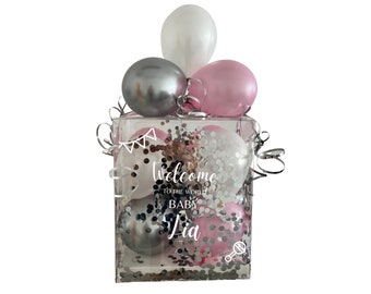 Geldgeschenk | Ballonbox | Geschenkballon | Geschenk | Geschenkverpackung | Geschenkbox | personalisiert | Hochzeit | Babyparty |Einschulung