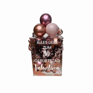Geldgeschenk | Ballonbox | Geschenkballon | Geschenk | Geschenkverpackung | Geschenkbox | personalisiert | Hochzeit | Babyparty |Einschulung