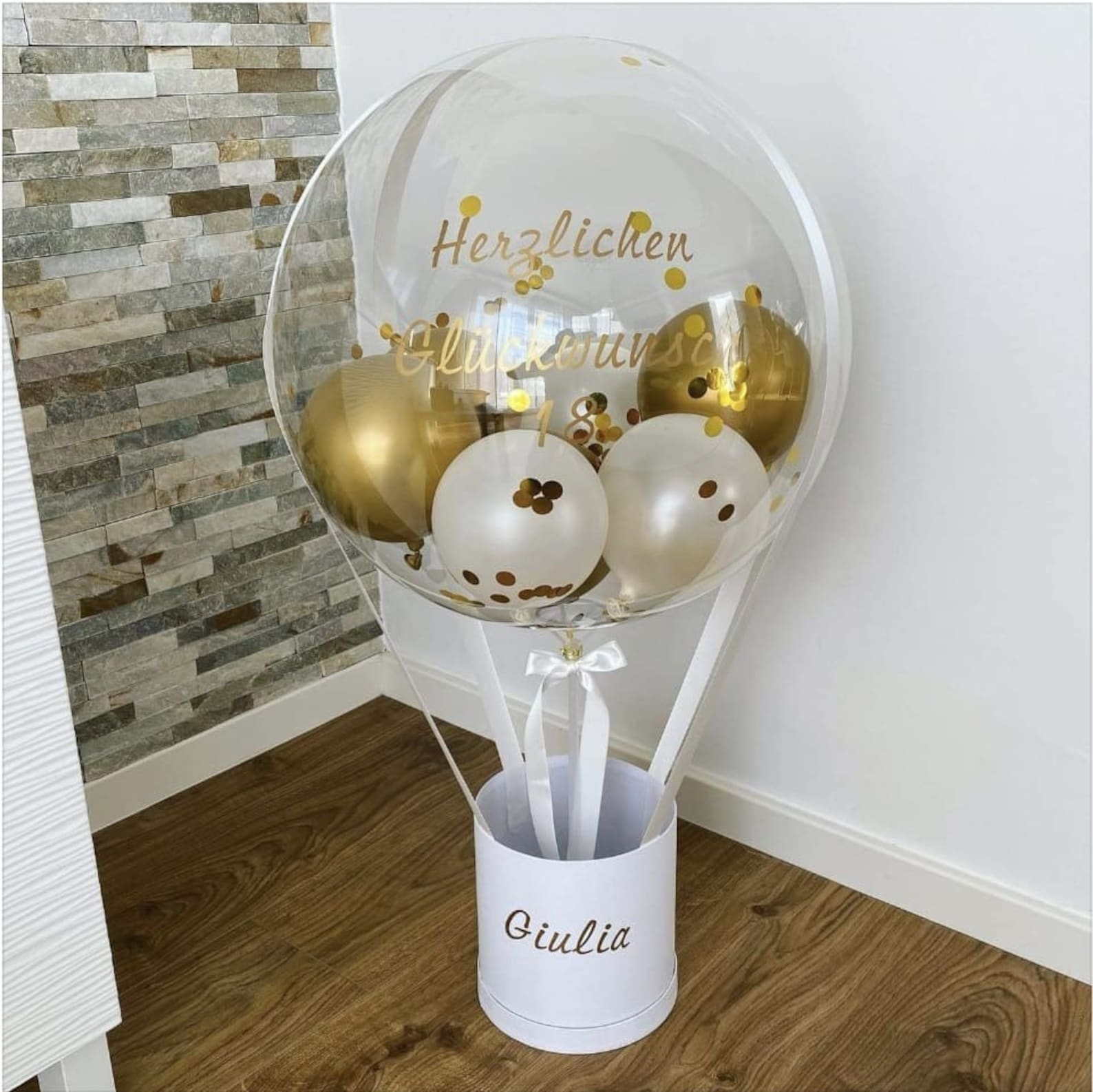 Das perfekte Geschenk Ballongeschenk / Ballon personalisiert  Etsy