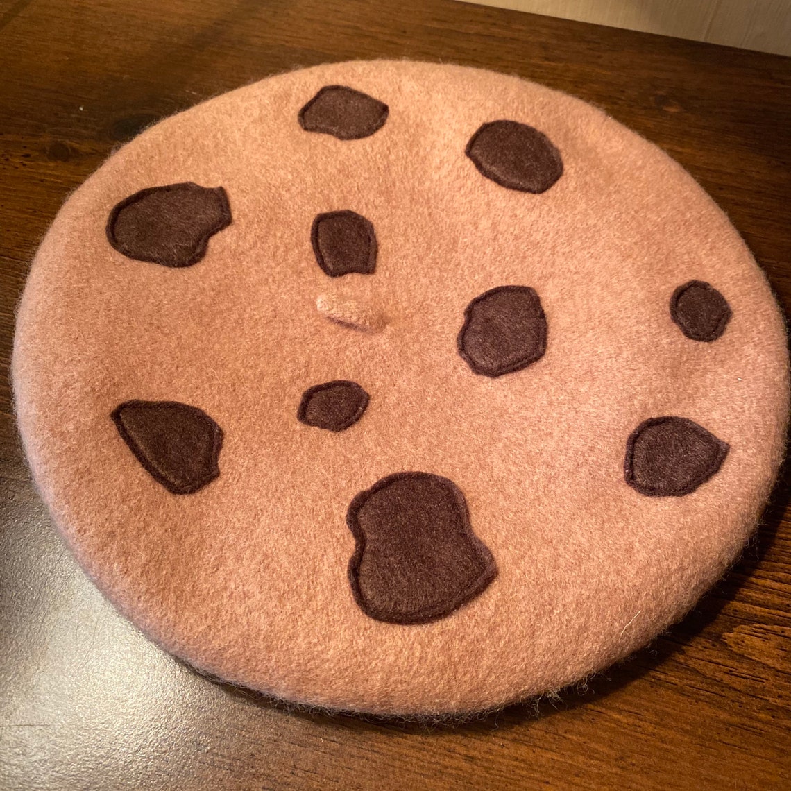 Chocolate chip cookie beret woman quirky fun hat novelty Etsy