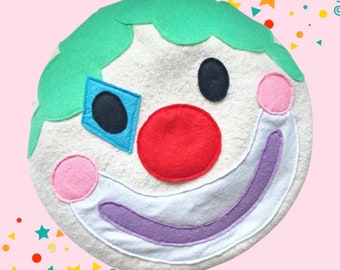 Clowncore Clown Beret Hat | Novelty Kidcore Fun Beret | Clown Circus Beret | Adult Fun Kawaii Beret