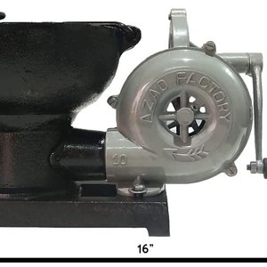 Blacksmith&#39;s Forge with Hand Blower for Knife Making Blacksmithing Forging Tools Equipment-Vintage Style Coal Forge Furnace