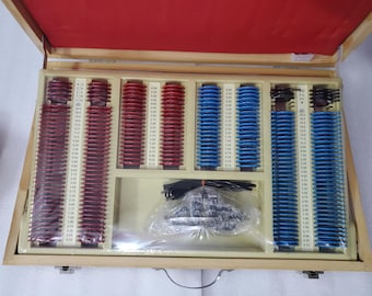 Trial Lens Set Case Optometry Frame Rim Metal Optical Pc 225 Lens Ophthalmology