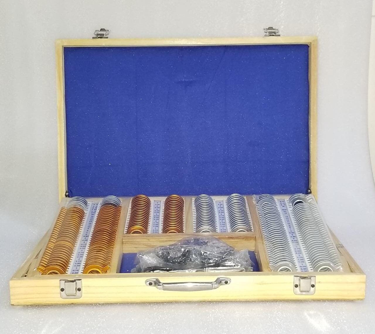 Coffret De Verres D'essai Optométrie – étui Métal, 225 Lentilles, Pour Ophtalmologie, Marque Tarun
