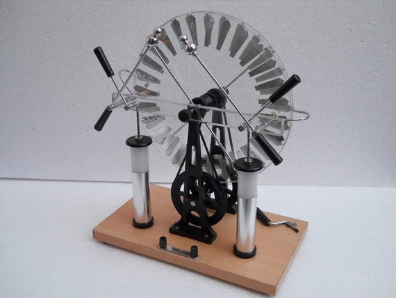 Wimshurst Machine Lab Static Electricity Generator Wooden | Etsy