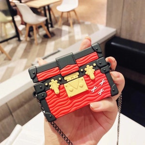 Borsa di lusso di design per custodia protettiva per AirPods, tracolla protettiva