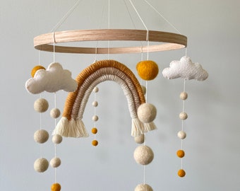 Rainbow Baby Mobile Etsy