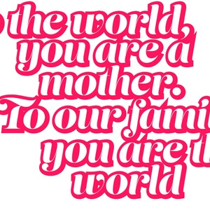 Mothers Day Vector Digital File SVG/PNG