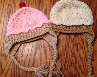 Crocheted Cupcake/ice cream hat