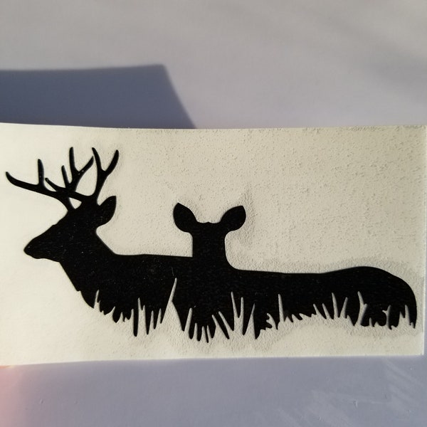 Buck and Doe Vinyl Decal