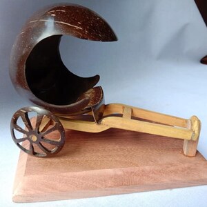Holz und Kokosnuss Cart Pferd Cart Wagen Holzwagen