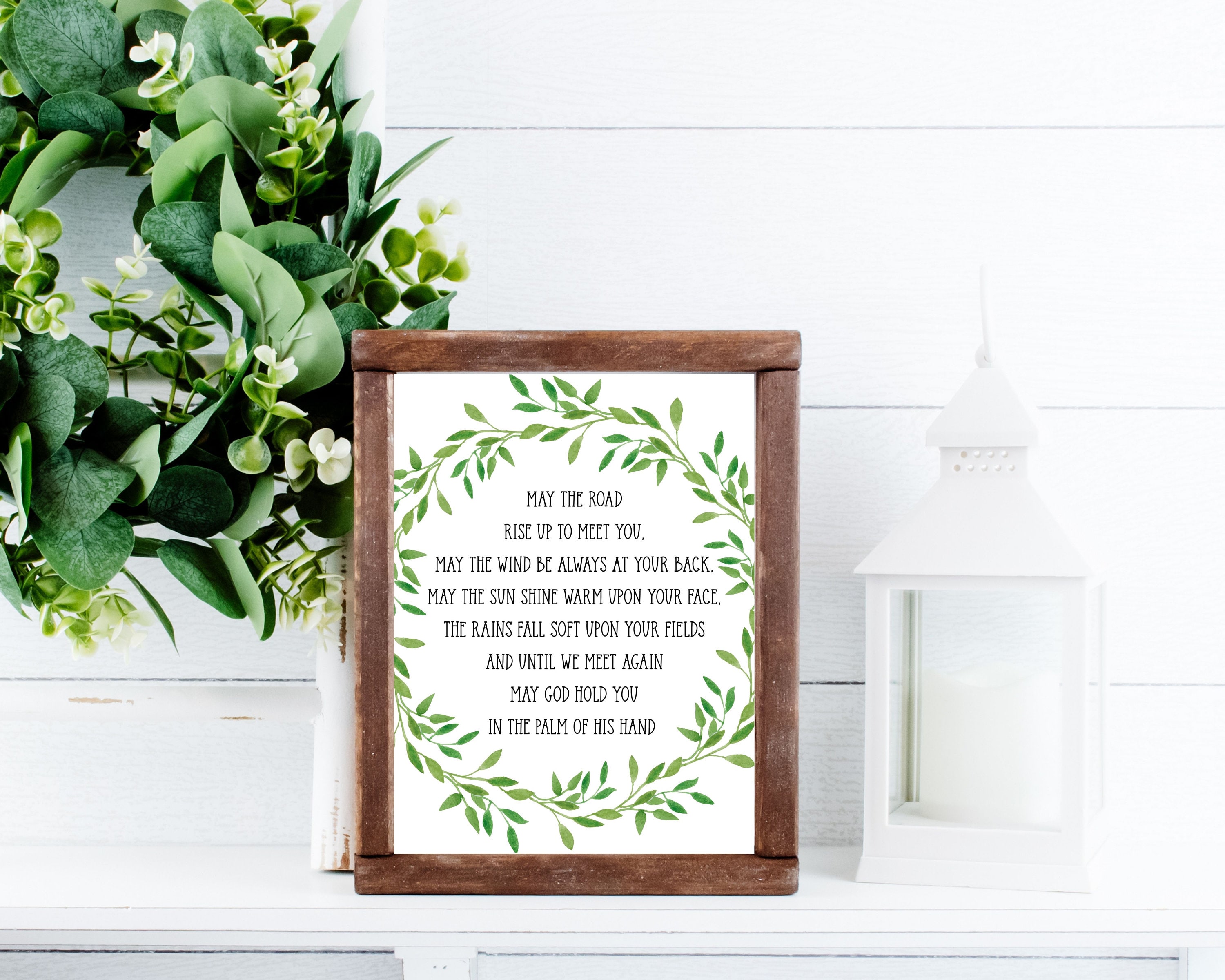 Irish Blessing Printable May the Road Rise Up Irish Prayer - Etsy