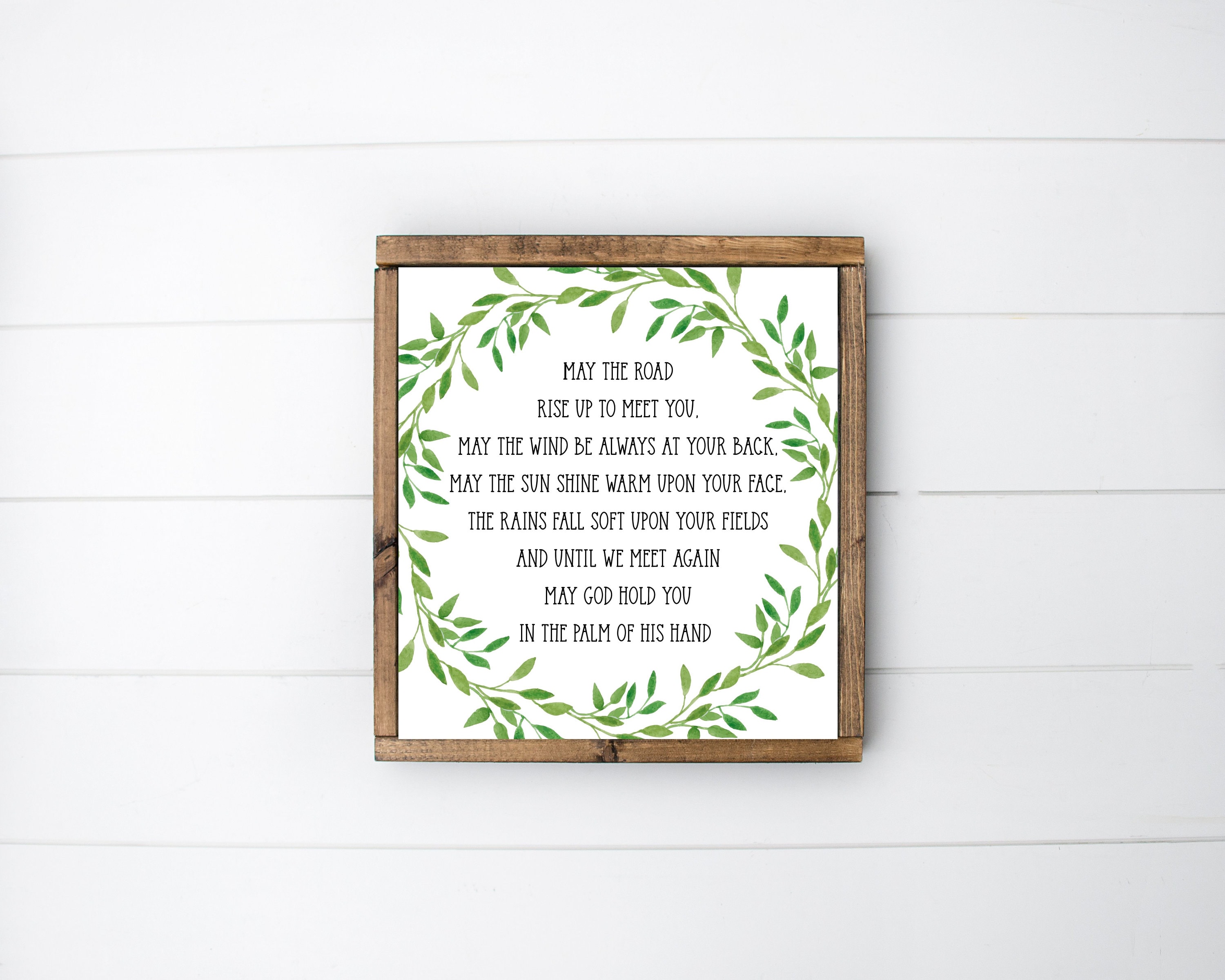 Irish Blessing Printable May the Road Rise Up Irish Prayer - Etsy