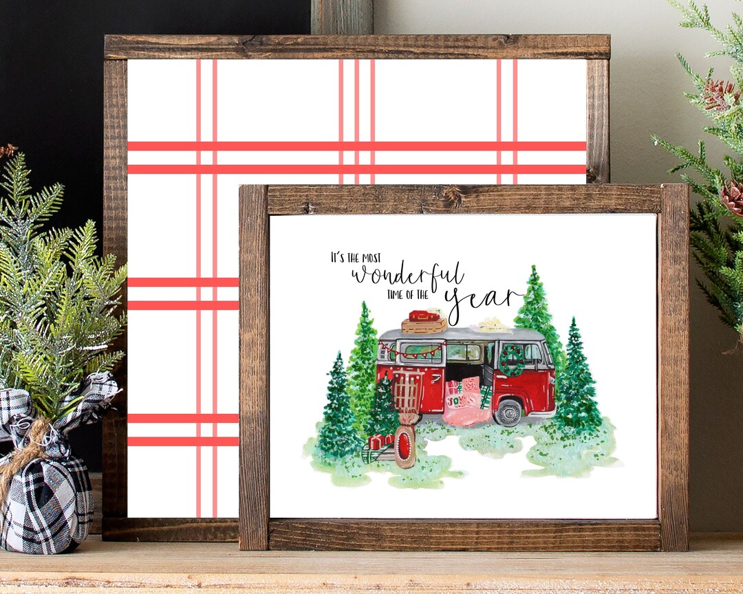 Printable Christmas Farmhouse Sign, Printable Christmas Wall Art ...