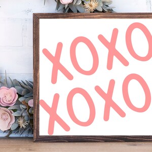 Valentinstagsdekoration, Valentinstagsschild, Valentinstagsschild, Valentinstagsschild, XOXO Wandkunst, Valentinstagsdeko, XOXO Schild