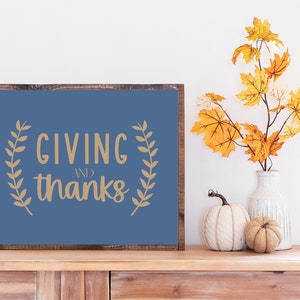 Give thanks fall printable, Thanksgiving fall print, Thanksgiving Farmhouse wall art, Fall printable wall art, Farmhouse fall print
