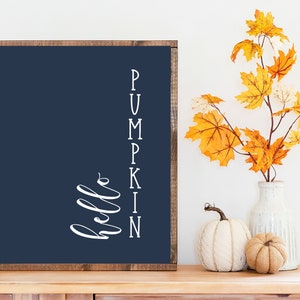Fall print, Thanksgiving decor, Hello Pumpkin sign, Fall farmhouse printable, Fall wall decor, Thanksgiving printable, Fall decor